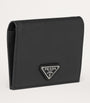 Prada Black Small Saffiano Leather Bifold Wallet
