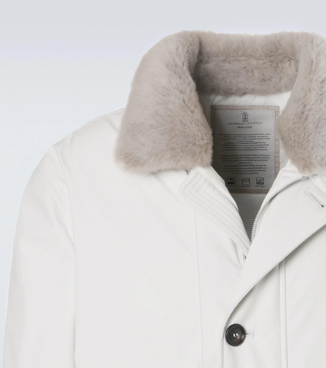 Brunello Cucinelli - Shearling-lined jacket