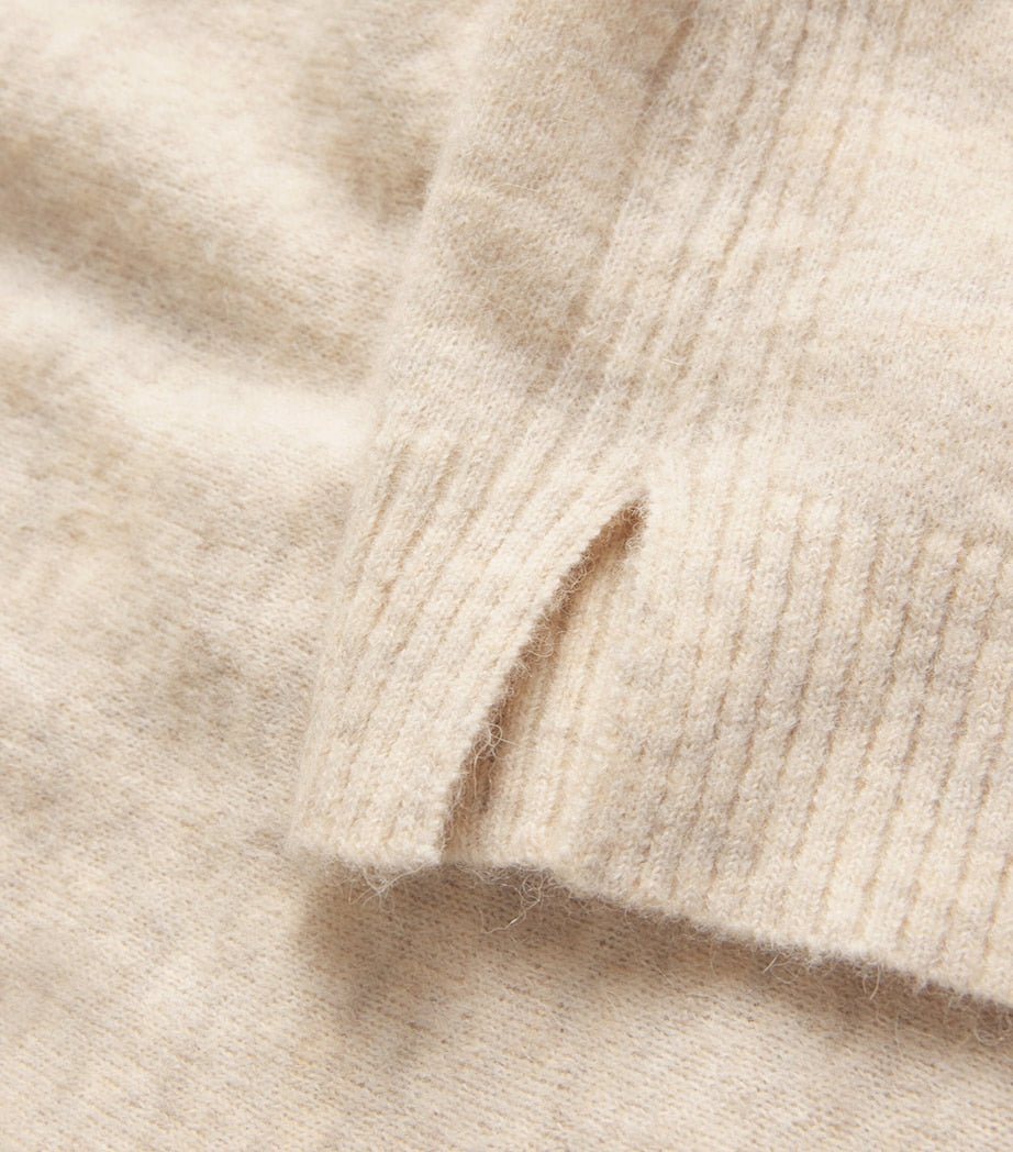 ME+EM Beige Alpaca-Blend Knitted Vest