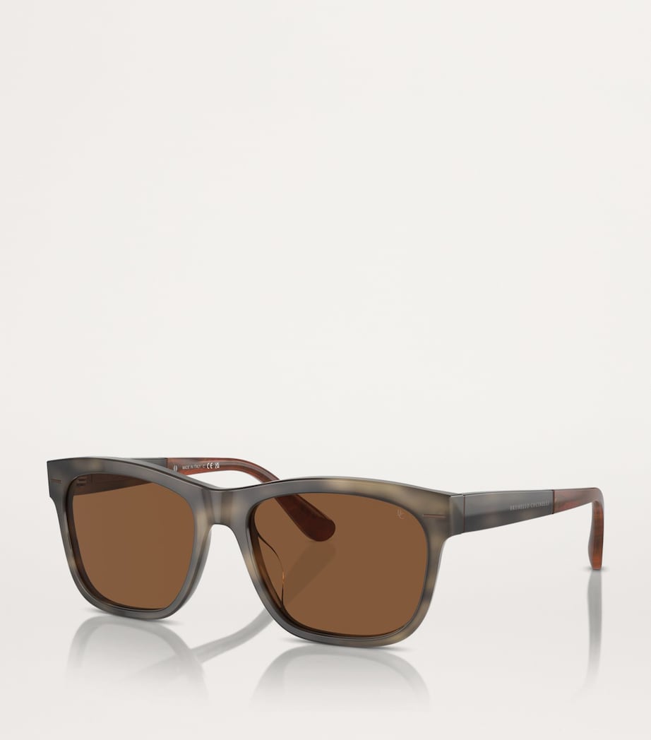 Brunello Cucinelli Brown Titanium Sunglasses