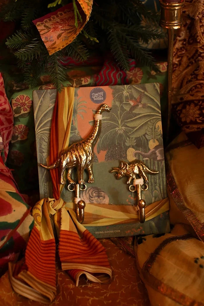 Закачалка за стена Doing Goods Dean Dinosaur Hook Set (2 броя)