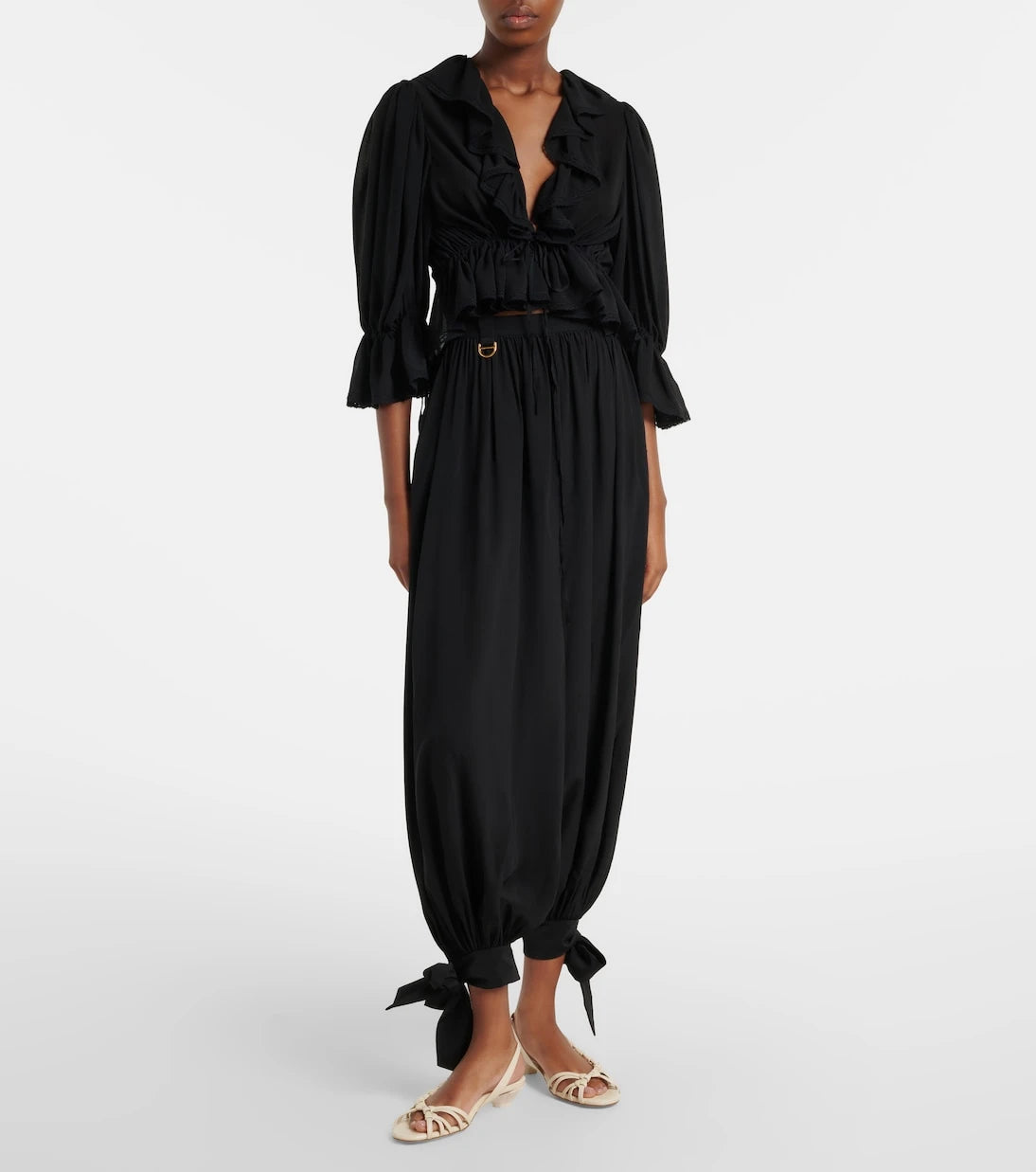 Chloé - Estra braided leather slingback sandals