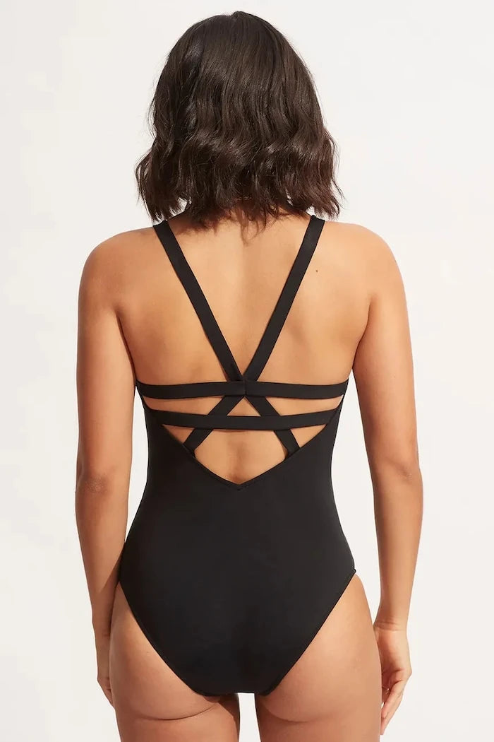 Seafolly Kadın Deep V Tek Parça Mayo