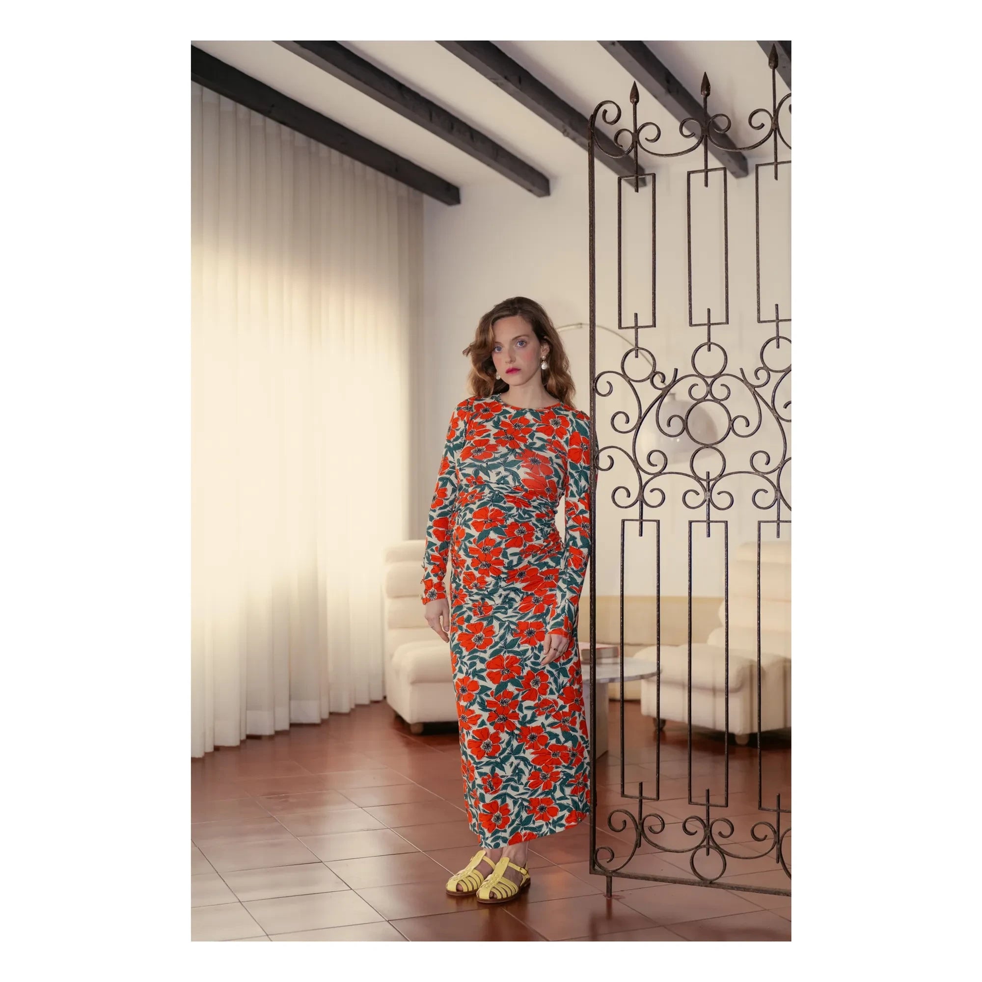 Paloma Collection - Thelma Poppy Pregnancy Dress | Red