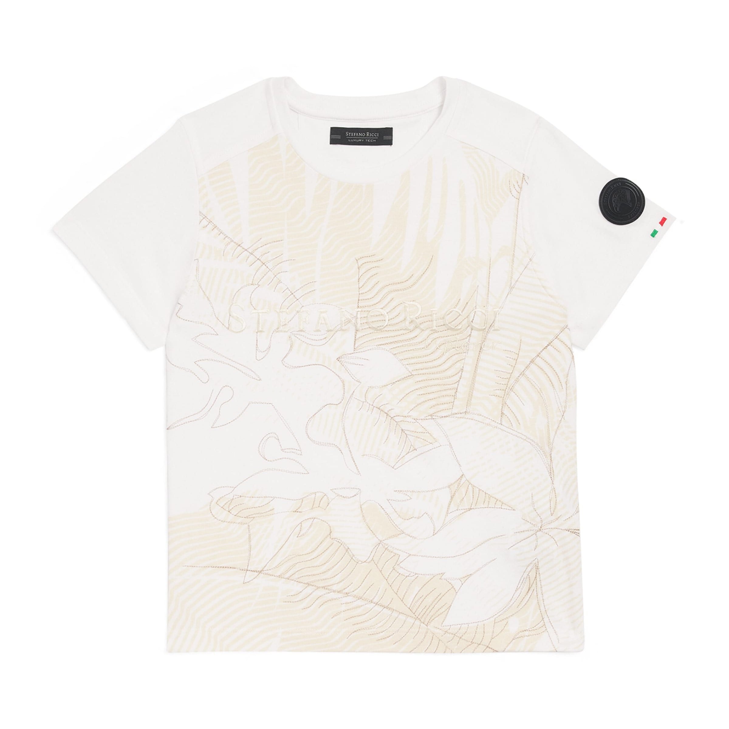 Stefano Ricci Kids Embroidered Floral T-Shirt (4-16 Years)