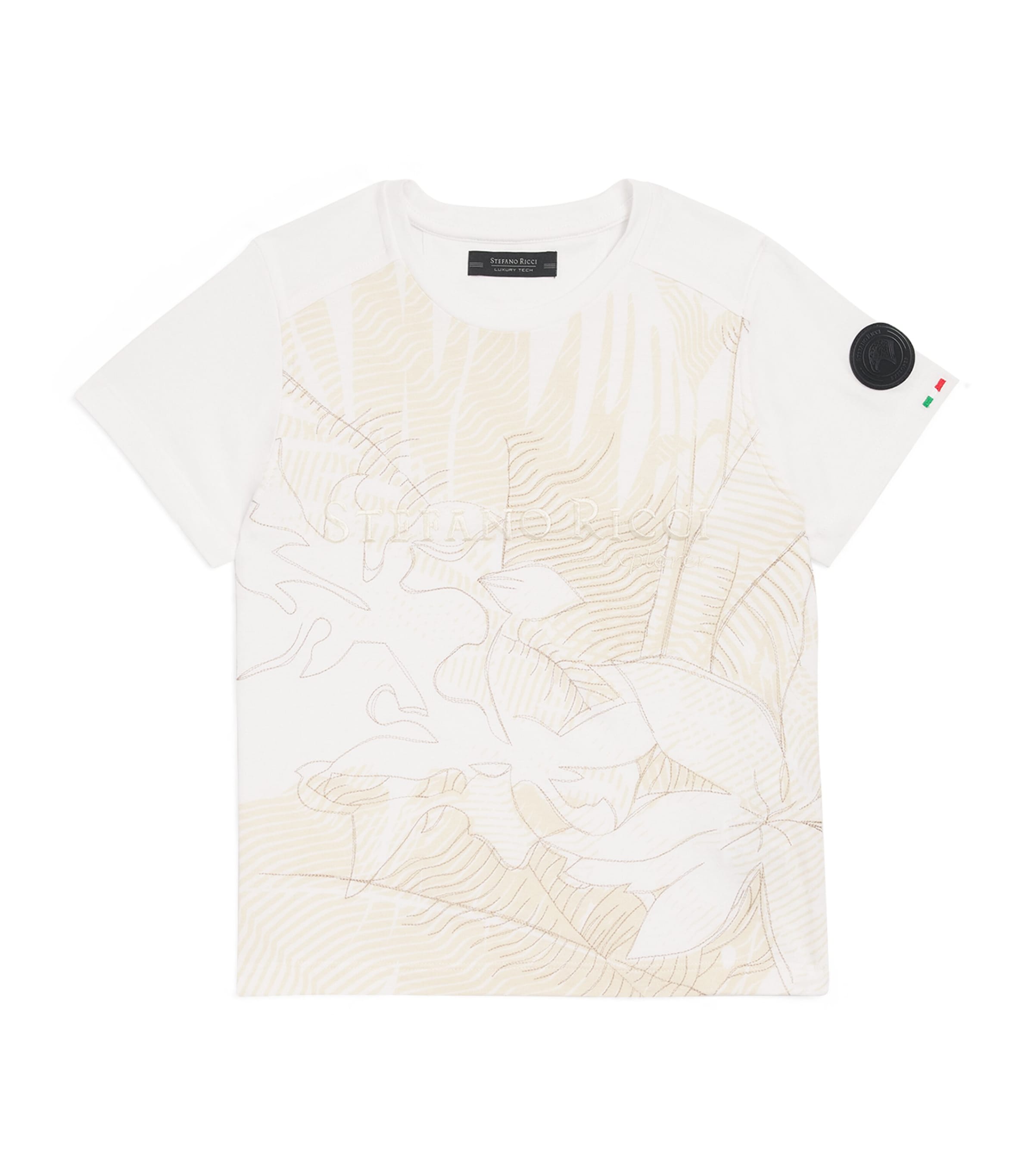 Stefano Ricci Kids Embroidered Floral T-Shirt (4-16 Years)