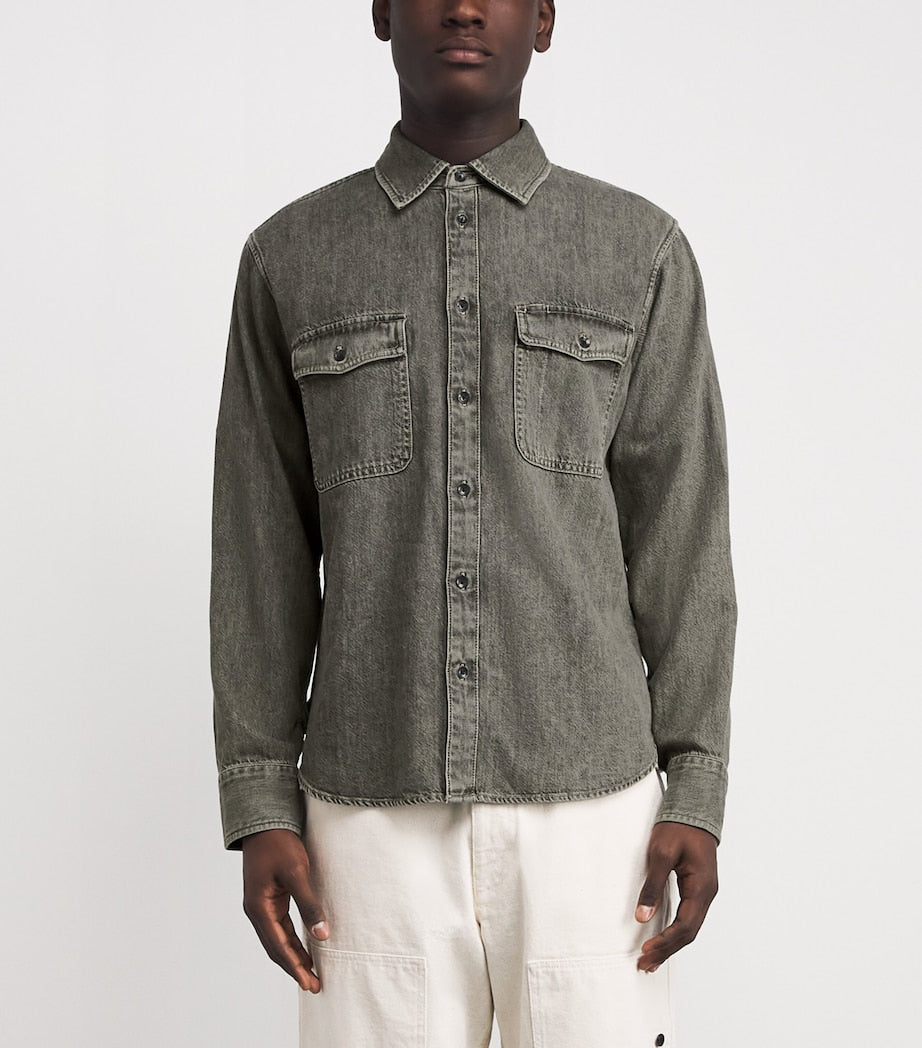 Green Denim Overshirt