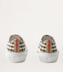 Burberry Beige Cotton Check Sneakers
