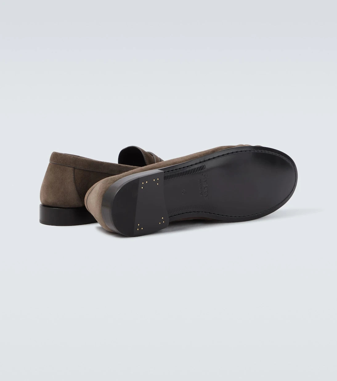 Saint Laurent - Le Loafer suede penny loafers