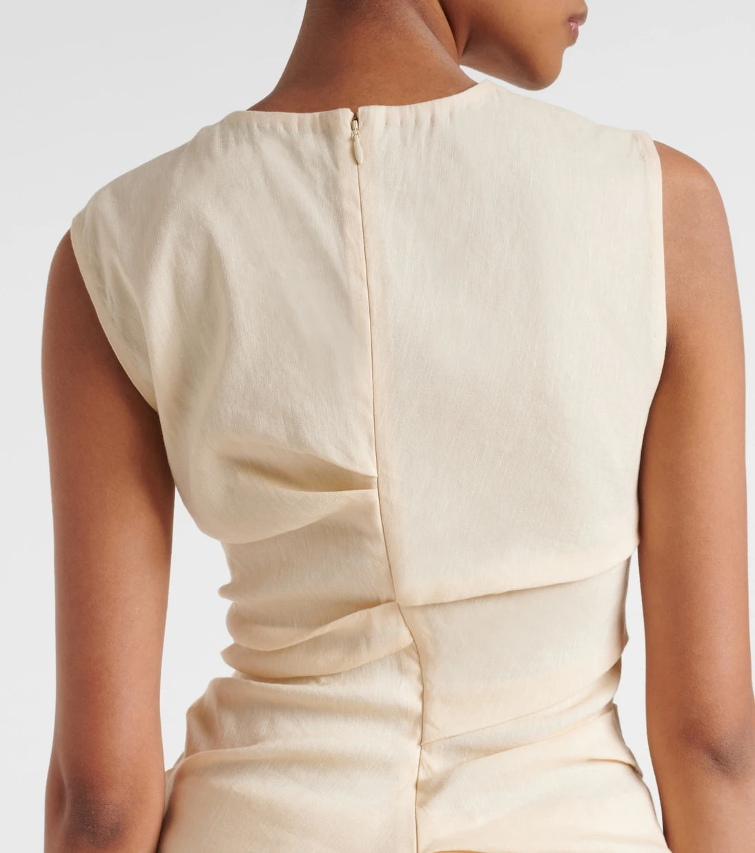 Proenza Schouler - White Label Anoushka ruched linen-blend top