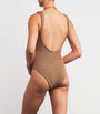 Hunza G Brown Coverage Square-Neck Swimsuit