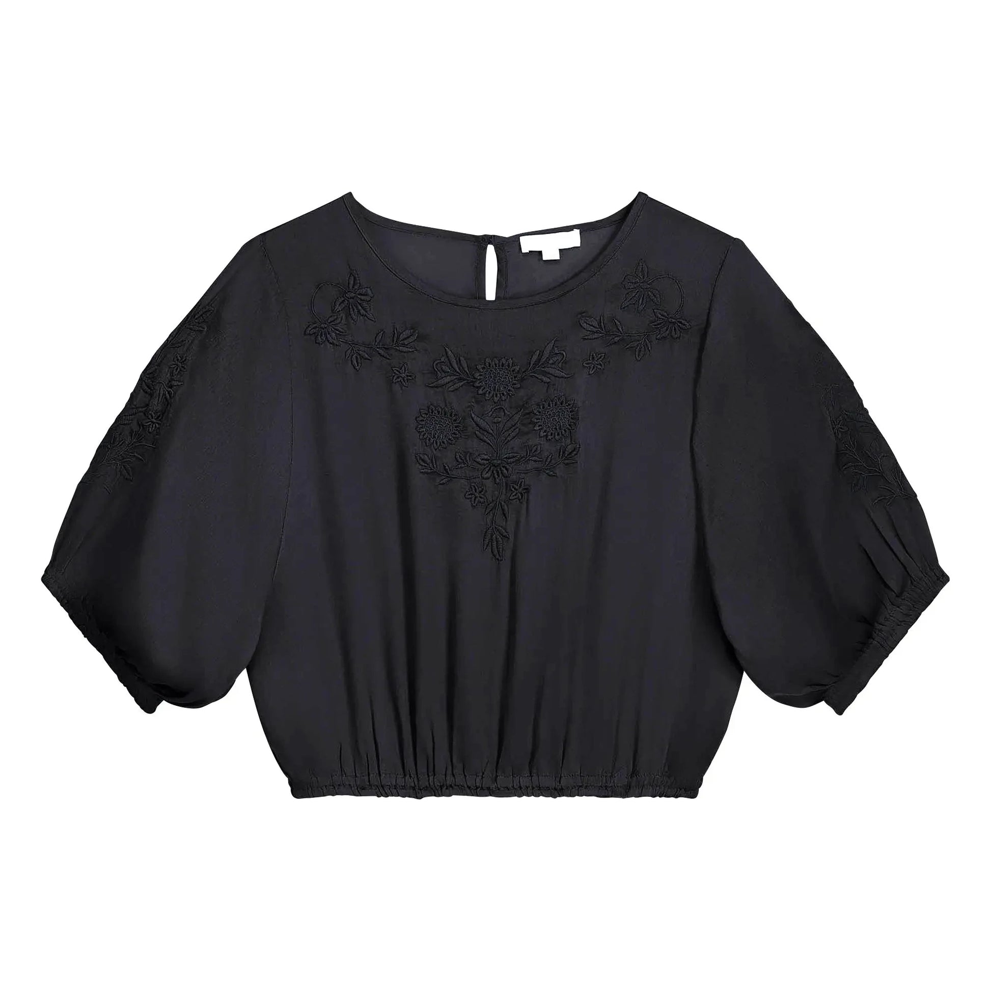 Louise Misha - Chayana Cotton Blouse | Black