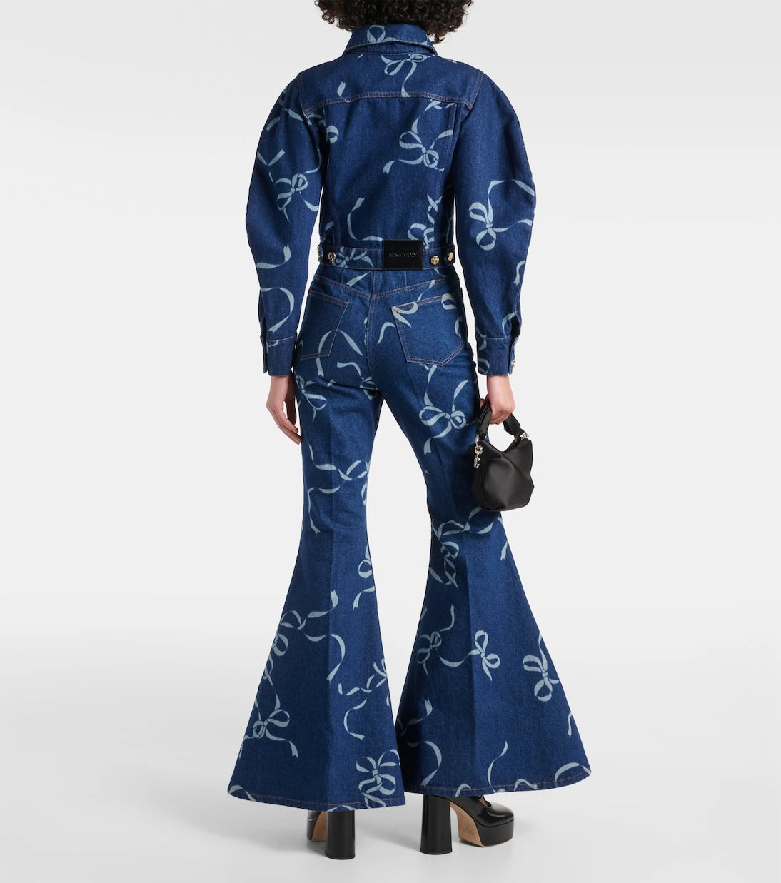 Nina Ricci - Printed denim jacket