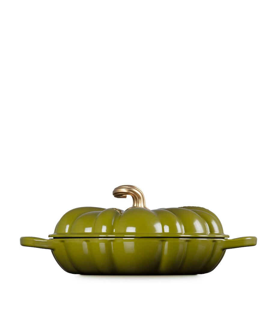 Cast Iron Pumpkin Shallow Casserole Dish (28cm)