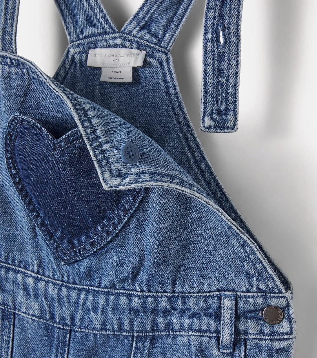 Stella McCartney Kids - Patch-appliqué denim overalls