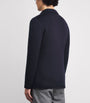 Lardini Navy Virgin Wool Knitted Blazer