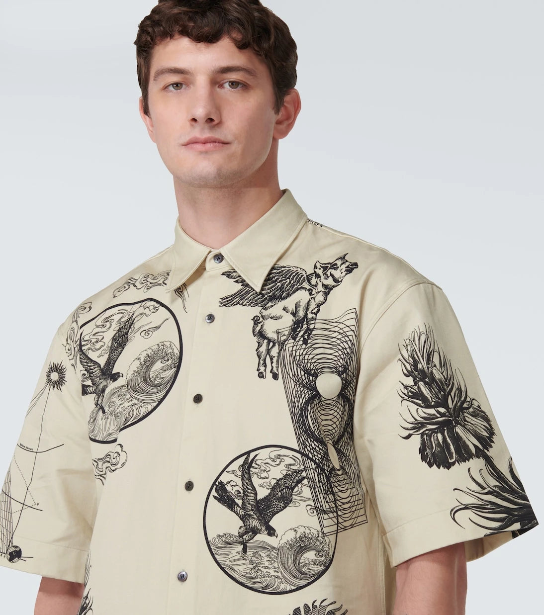 Dries Van Noten - Cassidye printed cotton poplin shirt