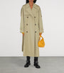 Burberry Beige Cotton Long Castleford Trench Coat