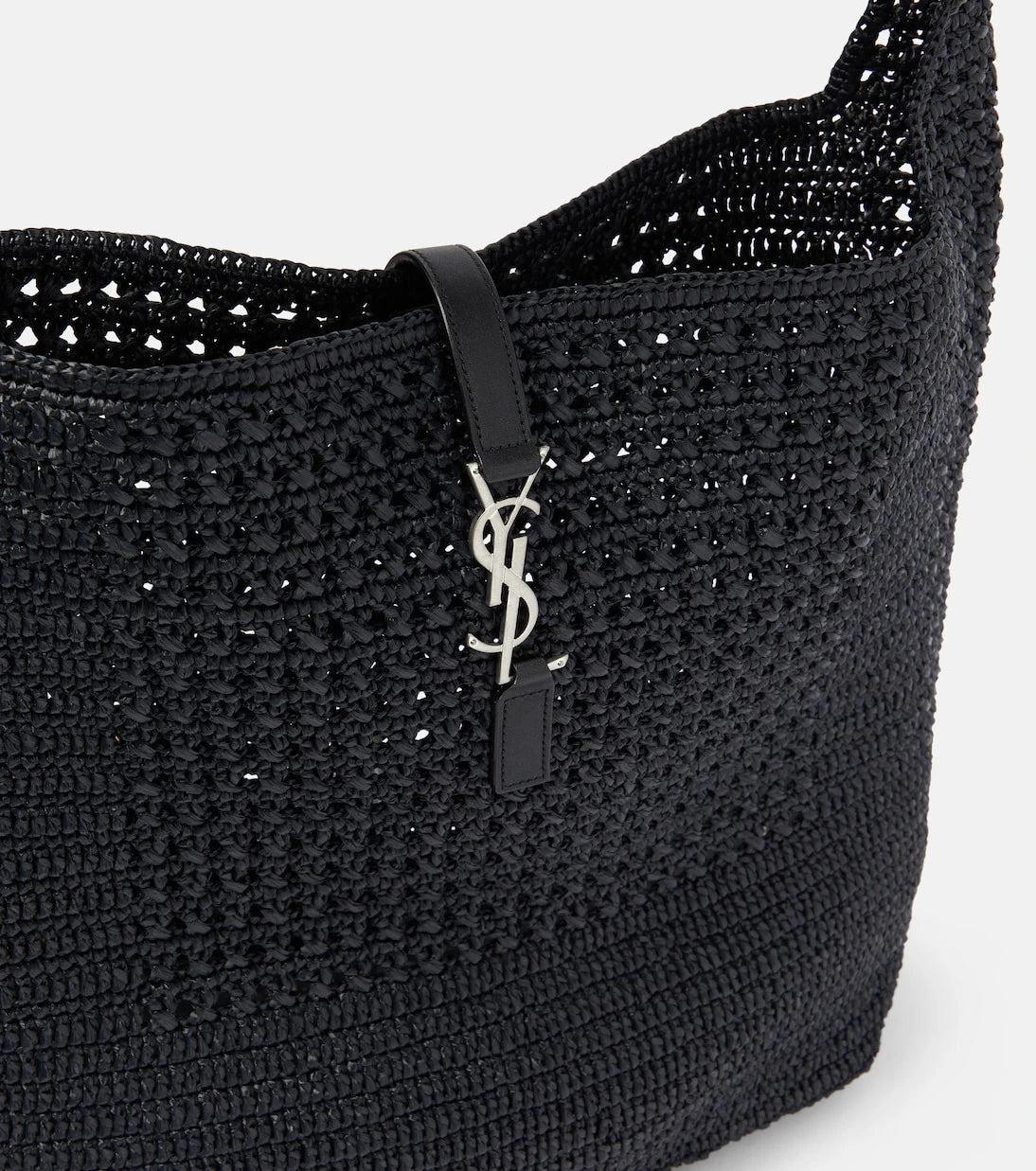 Saint Laurent - Le 5 à 7 Medium raffia shoulder bag
