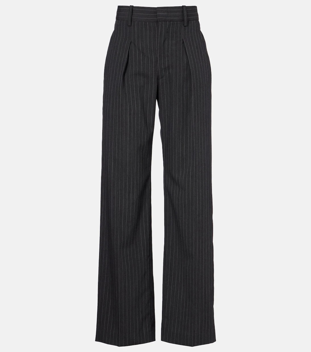 Isabel Marant - Pinstriped wool-blend straight pants
