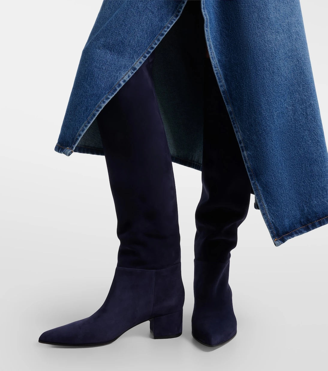 Gianvito Rossi - Suede knee-high boots