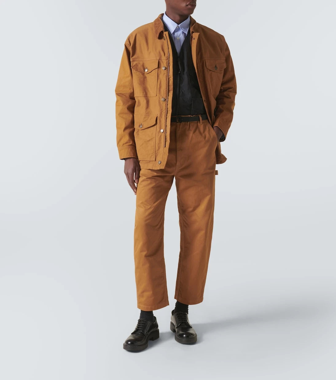 Comme des Garçons Homme - Herringbone cotton straight pants