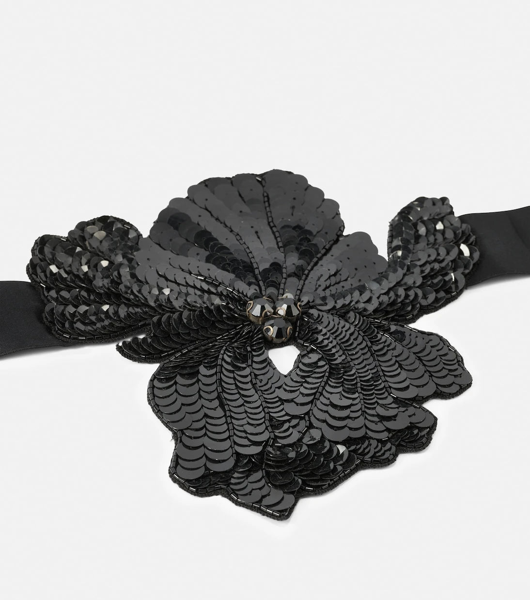 Erdem - Sequined floral-appliqué choker