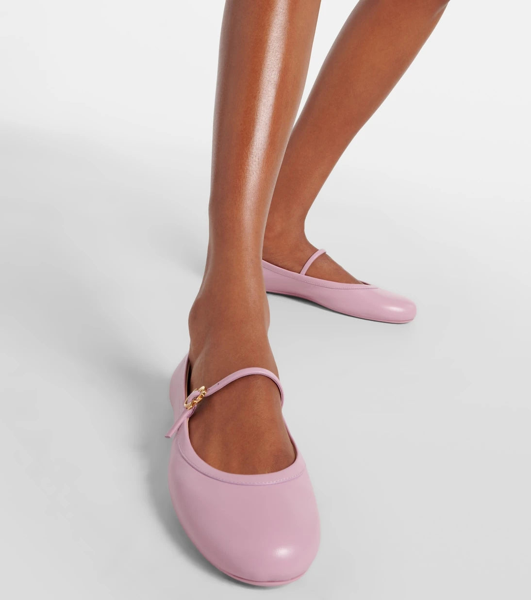 Gianvito Rossi - Carla leather Mary Jane flats