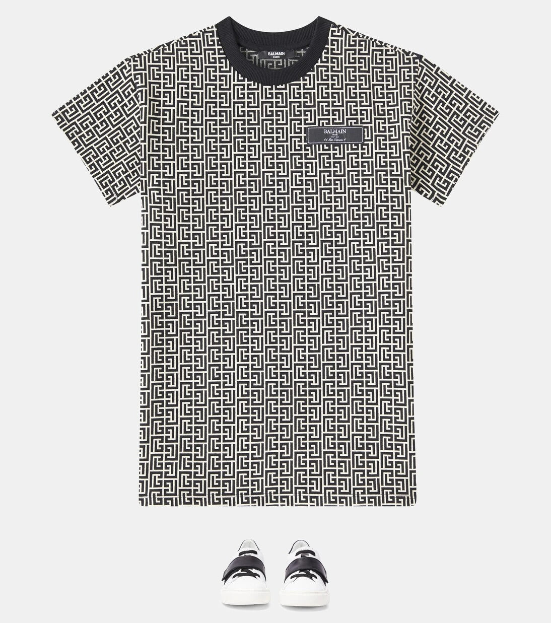 Balmain Kids - Cotton-blend jersey dress