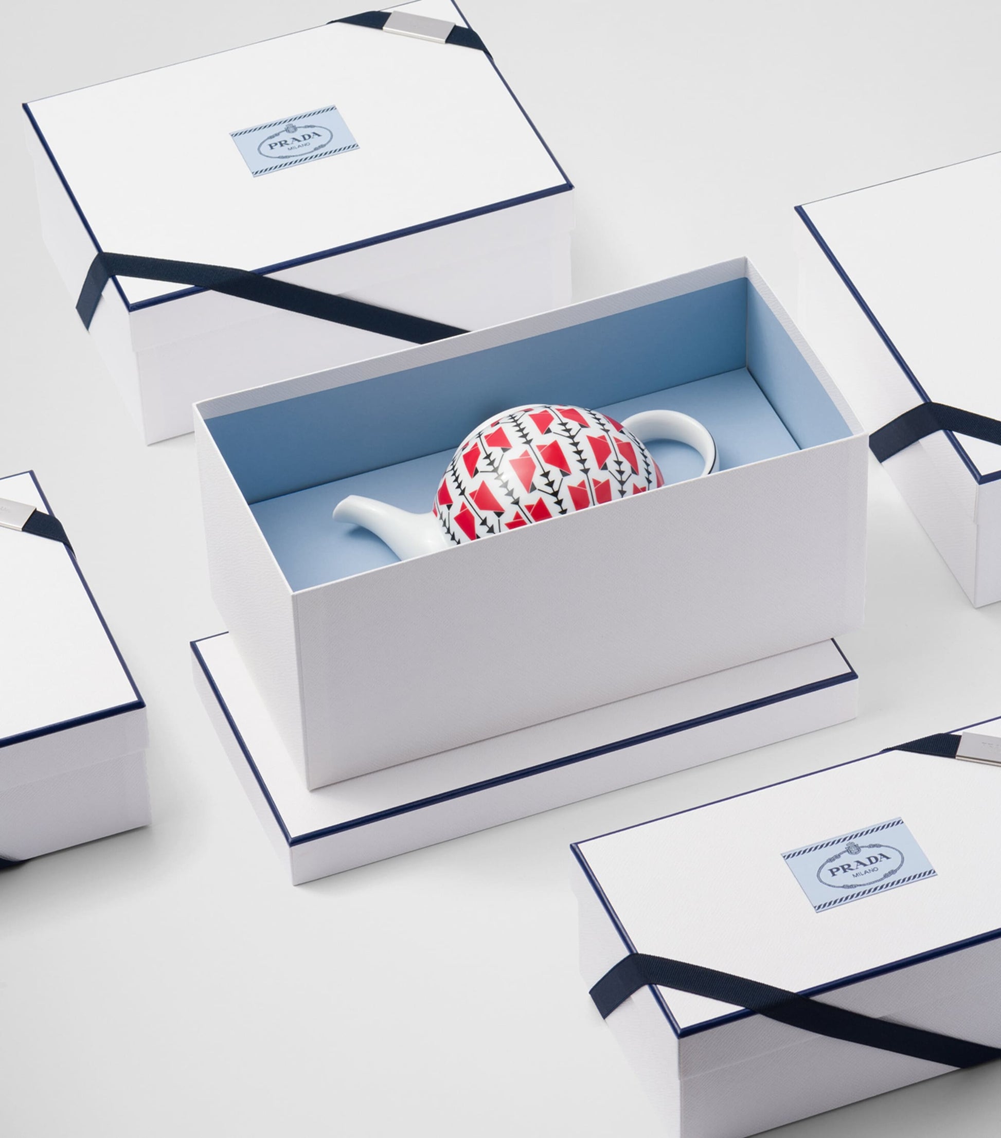 Prada Porcelain Vienna Arrows Teapot