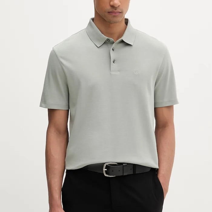 Calvin Klein тениска с яка мъжка от памук