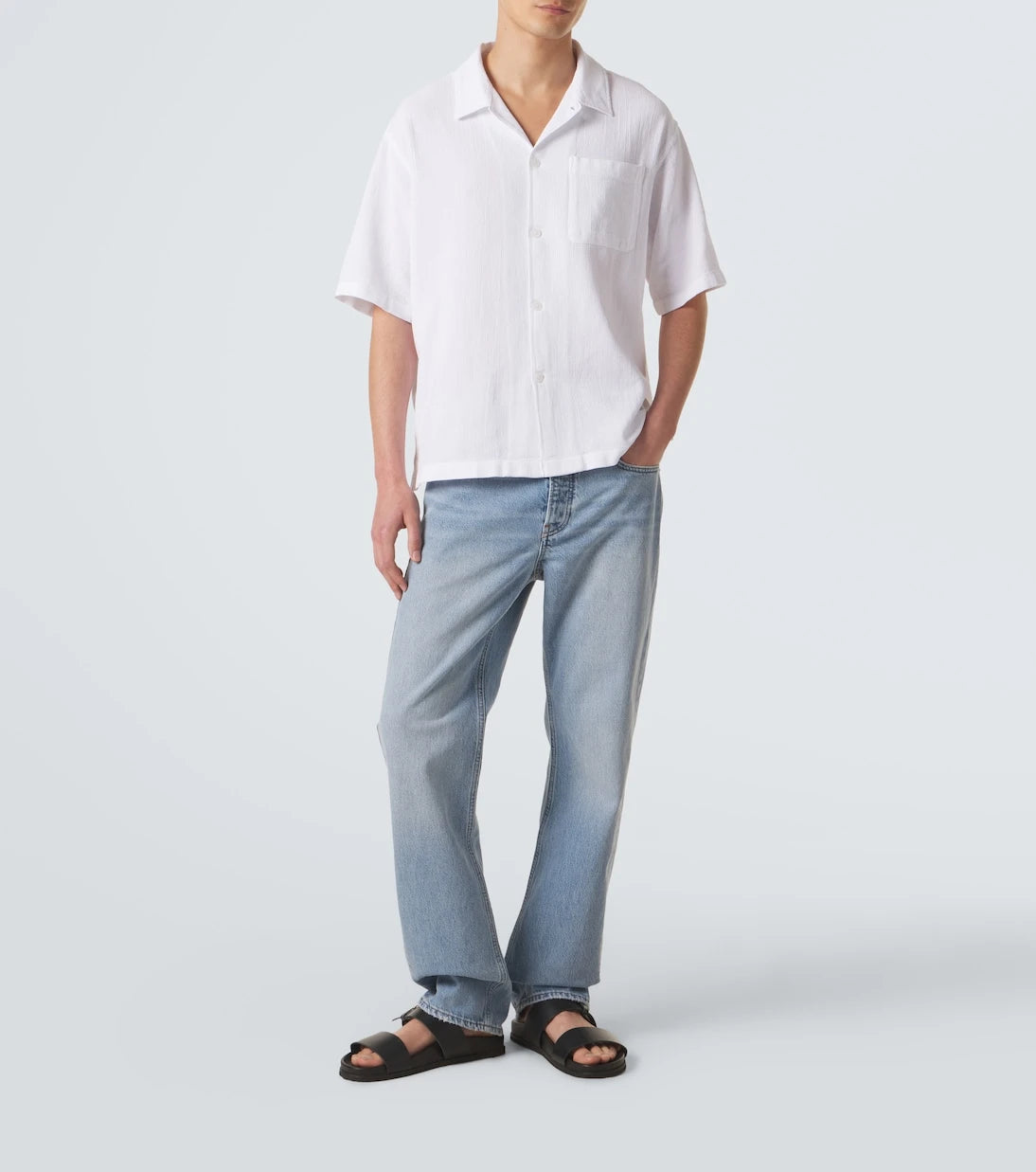 Frame - Mid-rise straight jeans