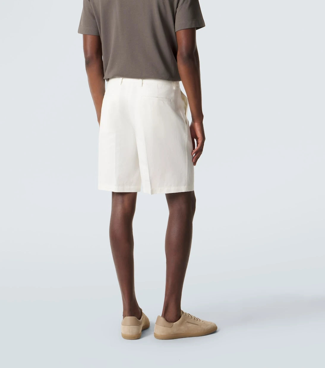 Zegna - Cotton and linen shorts