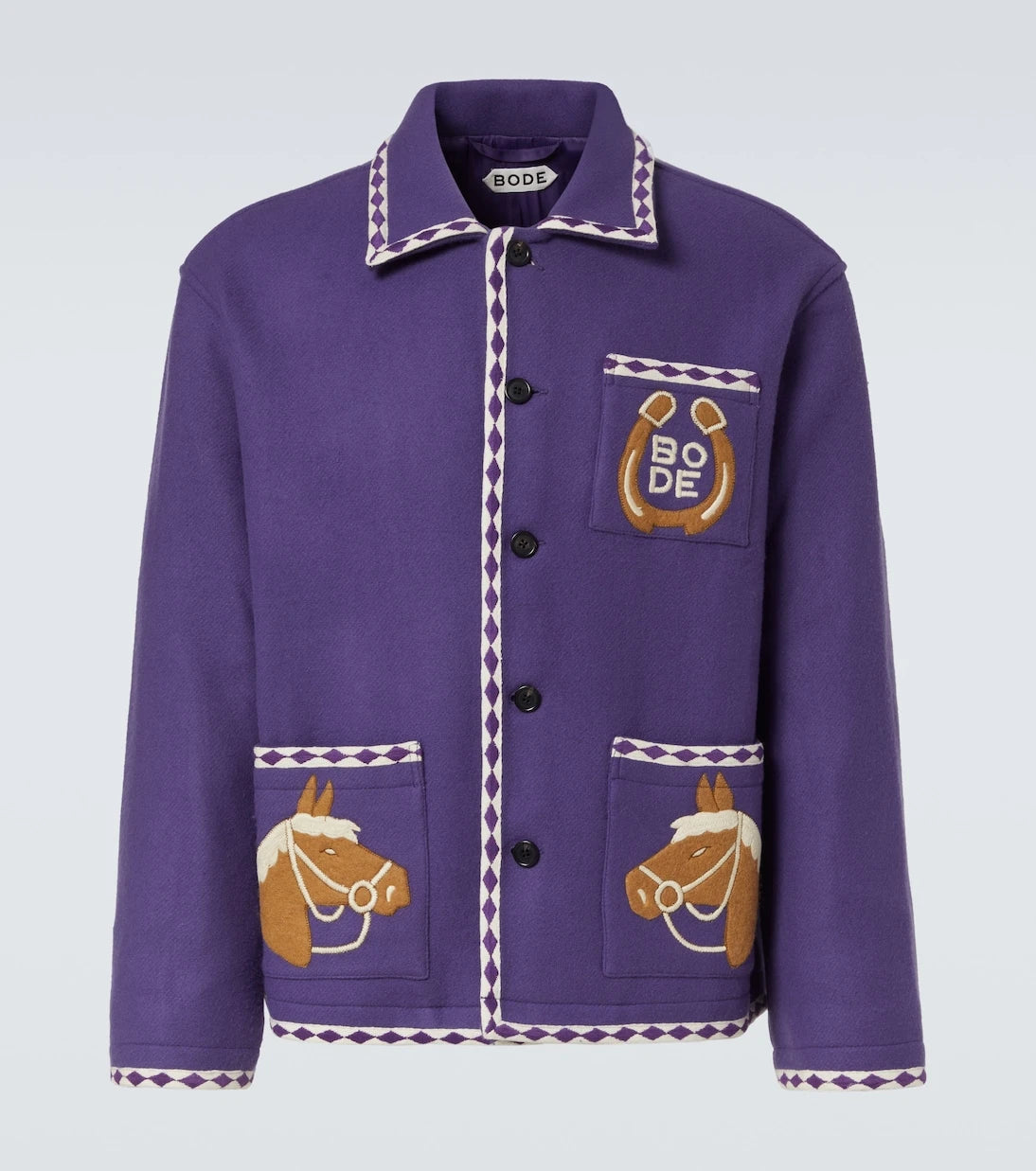 Bode - Bronco embroidered wool jacket