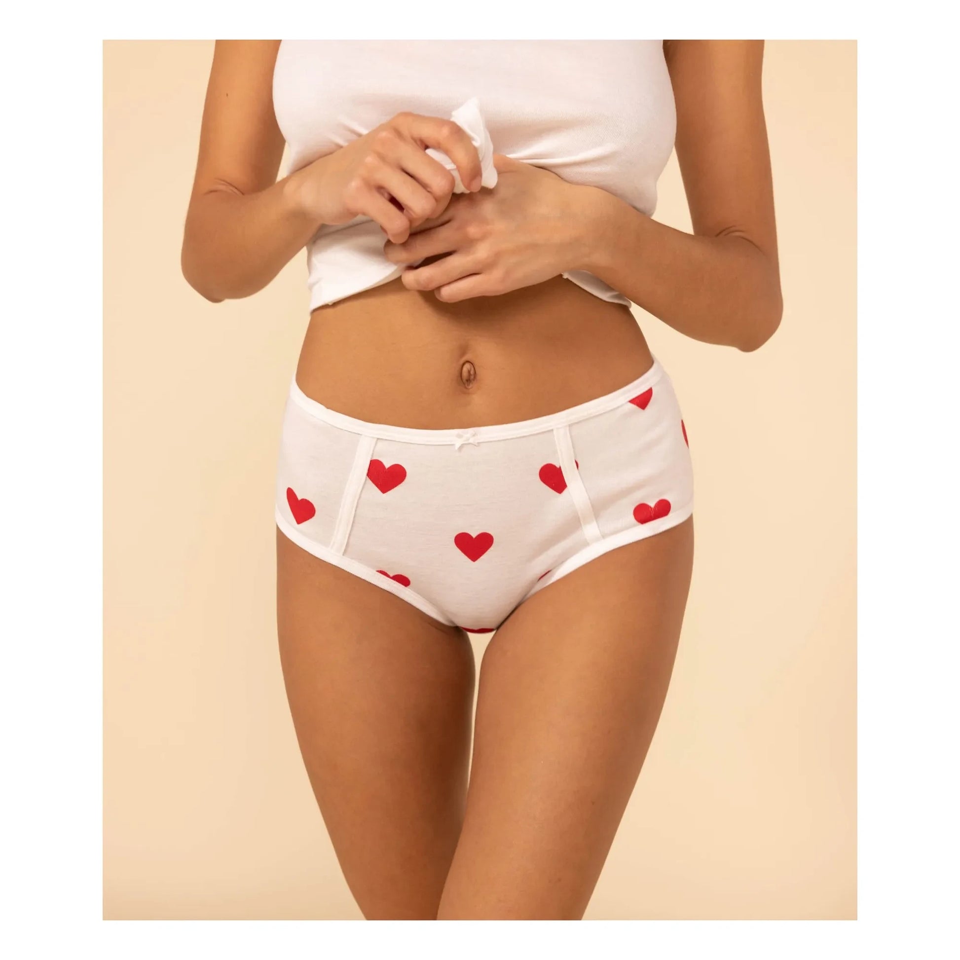 Petit Bateau - Lot 2 Culottes Cœurs - Women's Collection  | White