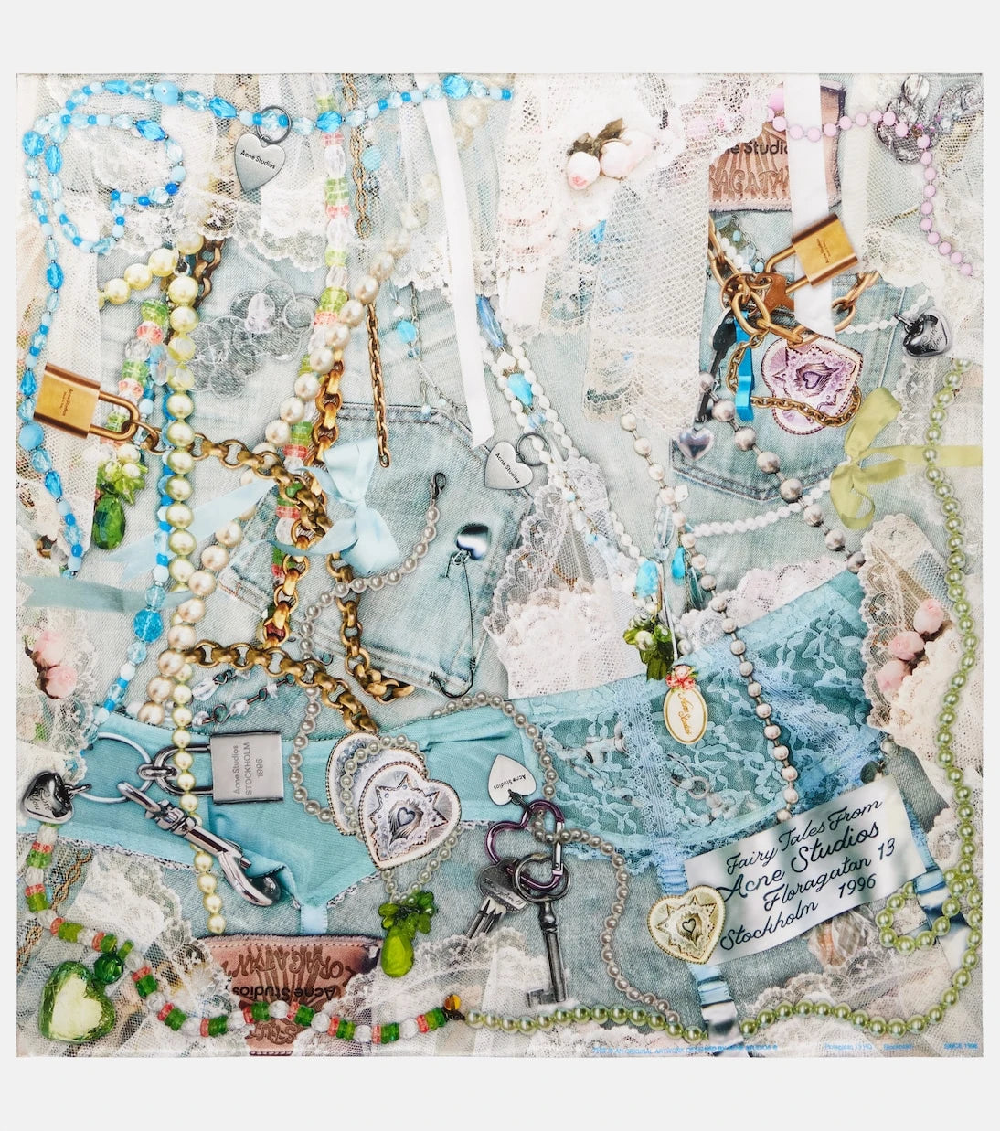 Acne Studios - Printed silk scarf