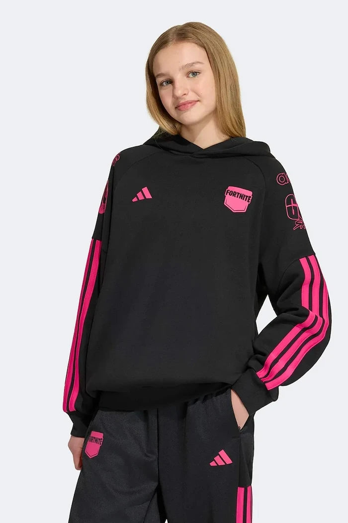 adidas суичър с качулка за деца с памук FORTNITE