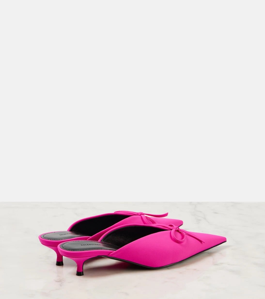Balenciaga - Knife Bow leather-trimmed pumps