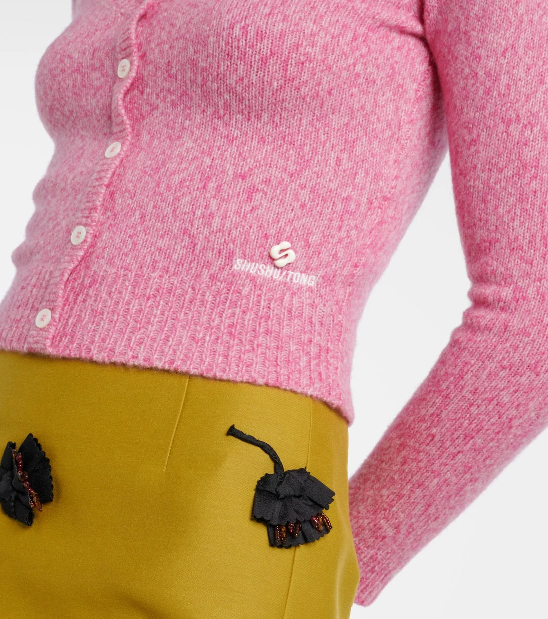 Shushu/Tong - Wool and cashmere-blend cardigan