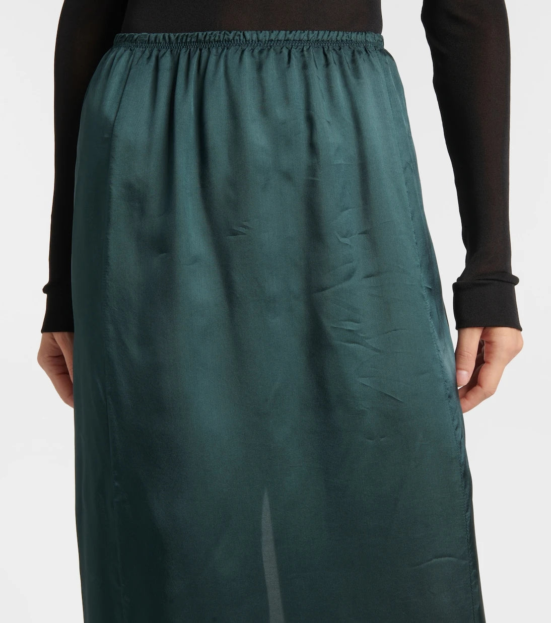 MM6 Maison Margiela - Satin maxi skirt