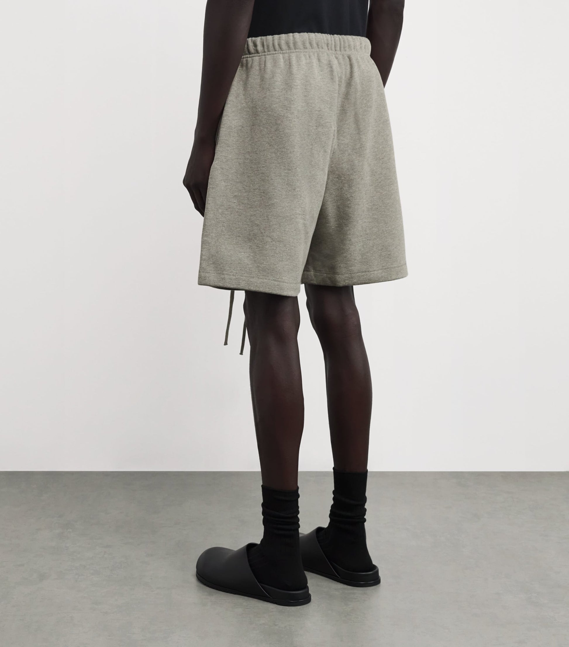 Cotton-Blend Soccer Shorts CONCRETE HEATHER