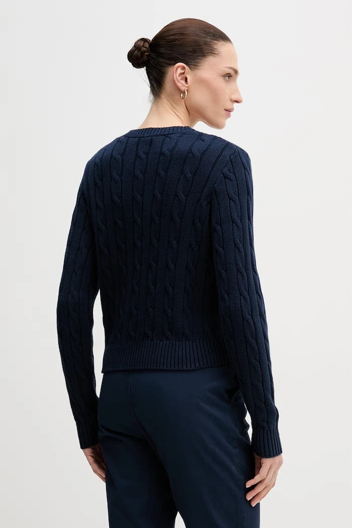 U.S. Polo Assn. жилетка дамска от памук CABLE KNIT