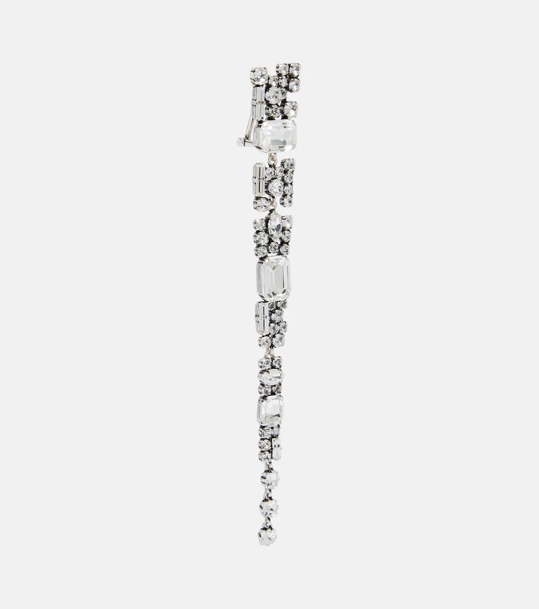 Saint Laurent - Crystal-embellished clip-on earrings