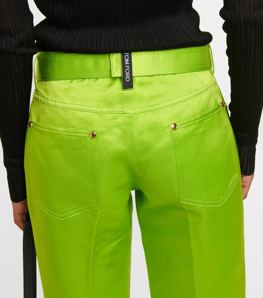 Tom Ford - Cuffed silk straight pants