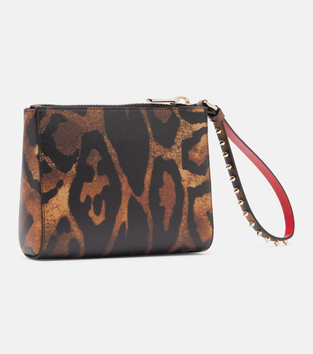 Christian Louboutin - Cabata Small leopard-print leather pouch