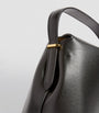 Toteme Black Leather T-Lock Top-Handle Bag