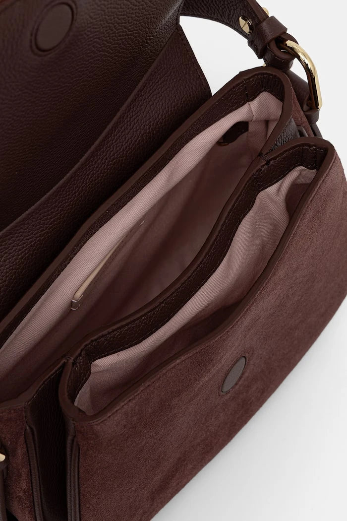Coccinelle kadın süet crossbody çanta MAVERY SUEDE