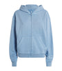 Blue French Terry Zip-Up Hoodie