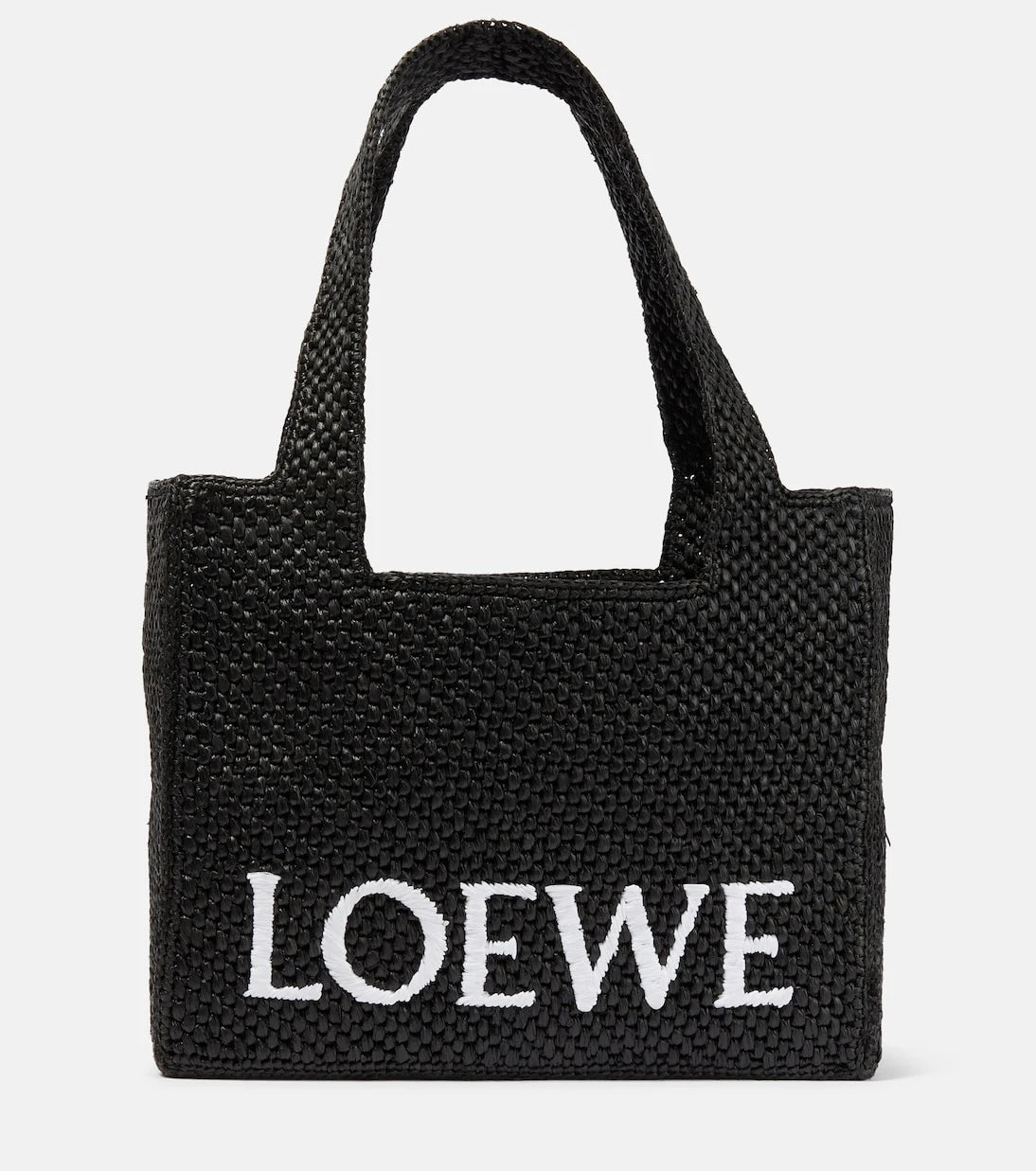 Loewe - حقيبة يد توت كبيرة من الرافيا بشعار باولاز إيبيزا