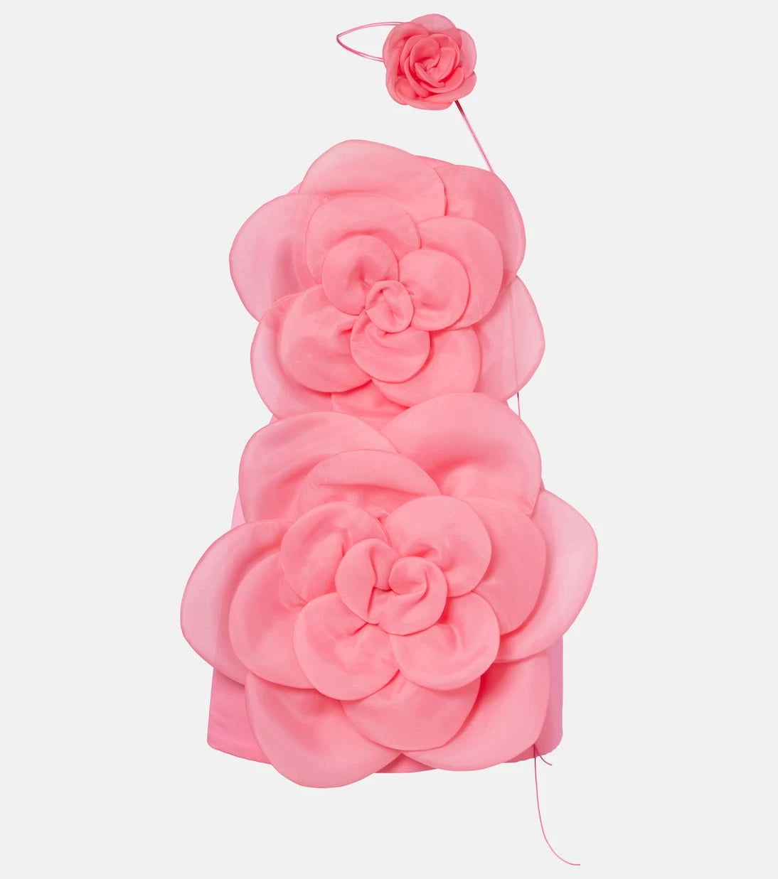 Leo Lin - Floret floral-appliqué bustier dress